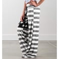 thumbnail image 4 of iniber Women's Comfy Pajama Pants Casual Lounge Pant Wide Leg Palazzo Stretch Drawstring Bottoms, 4 of 6