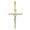 Colorname Misc: Yellow White / 32.5mm, variant on 28mm 14k Two-tone Polished Jesus Crucifix Pendant - 2.1 Grams
