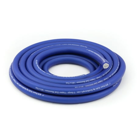 125 Power Cable 4 Gauge - KnuKonceptz KCA Kable 4 Gauge Ultra Flex Blue CCA Power Wire / Ground Cable