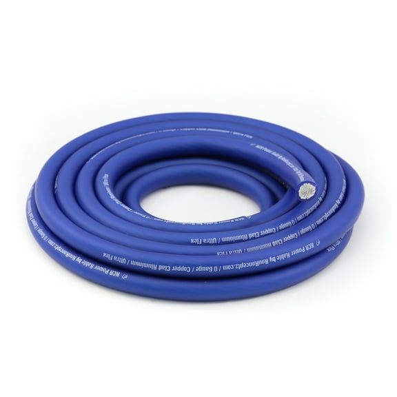 KnuKonceptz KCA Kable 4 Gauge Ultra Flex Blue CCA Power Wire / Ground Cable