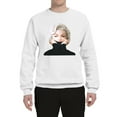 thumbnail image 2 of Wild Bobby, Hip Marilyn Monroe Portrait Classic Beauty Pose, Famous People, Unisex Crewneck Graphic Sweatshirt, White, XX-Large, 2 of 4