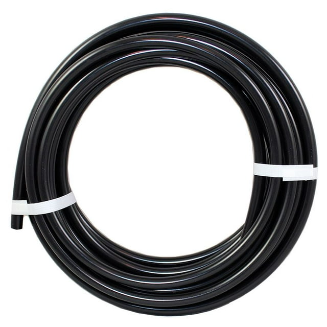 AGS FLRN-625 Fuel Line 25 Foot Length; 3/8 Inch Outer Diameter; Black; Nylon