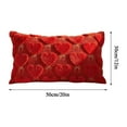 thumbnail image 2 of Valentines Day Throw Pillow Covers, Valentine Decoration Soft Plush Love Lumbar Pillow case Decorative Cushion Cover for Holiday Sofa Home Decor ( 45 * 45), 2 of 6