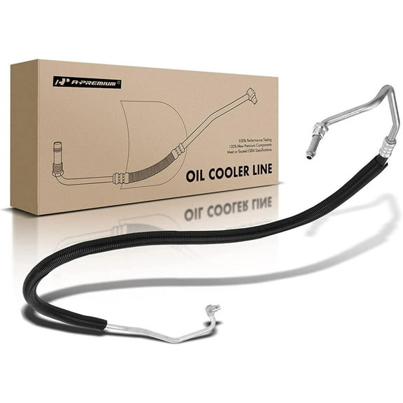 A-Premium Inlet Lower Engine Oil Cooler Line Hose Assembly Compatible with Chevrolet GMC C1500 C2500 C3500 C3500HD K1500 K2500 K3500 6.2L 6.5L