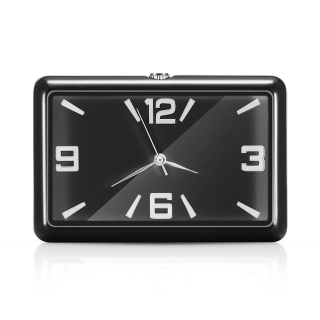 Kenally Mini automóvil Reloj de cuarzo Tablero del automóvil Reloj Adornos Vehículo Auto Interior Reloj adhesivo de moda con pegatina para automóvil Automoción decorativa y accesorios No.2 Kenally VI009128-02