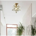 thumbnail image 3 of Aiwen Stylish Geometric Novelty Semi Flush Mount Ceiling Lamp Modern Star-Like Light Fixture, 3 of 7