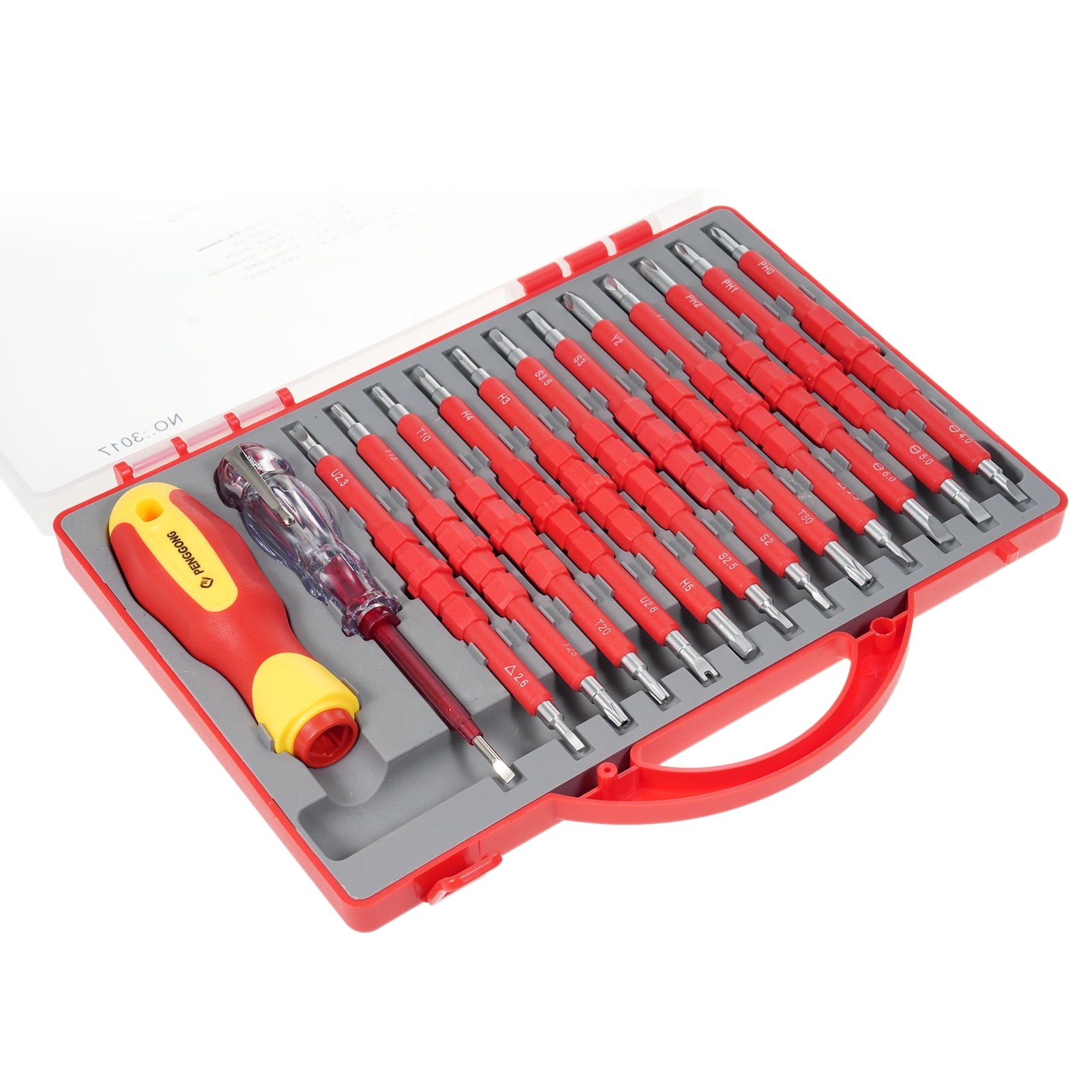 PENGGONG Screwdriver suits,Premium Professional Screwdriver With Handle All-in-one 12pcs Screwdriver Tool With Test Pencil Screwdriver Tool With Screwdriver Siuke 9714b Screwdriver Set Dsfen