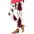 thumbnail image 2 of YOIAVAIOY Womens Novelty Print Leggings High Waisted Stretch Casual Yoga Pants Christmas Holiday Tights Xmas Gifts for Her Multicolor XXL, 2 of 7