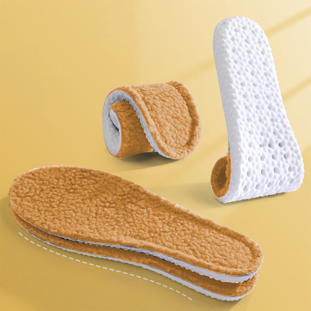 Herunwer Sheepskin Insoles - Premium Lambswool and Sheepskin Top Layer, Felt Bottom for Ultimate Warmth, Comfort and Cushioning