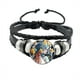thumbnail image 5 of Genshin Impact Cosplay Prop Snap Button Bracelet, joyería de Anime hecha a mano, brazalete Punk negro multicapa, regalo para mujeres y hombres, 5 of 5