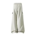 thumbnail image 5 of Bxsruta Womens Cargo Pants Loose Fit Drawstring Waist Trousers for Daily Streetwear Outdoor Activities, 5 of 8