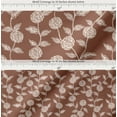 thumbnail image 2 of Soimoi Cotton Cambric Fabric - Floral Print- Brown - 56 Inch Wide, Fine Weave Fabric for Sewing Kurtas, Summer Dresses, Crafts, Quilting, Baby Apparel & DIY Projects, 2 of 6