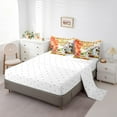thumbnail image 3 of YST Fall Autumn 7-Piece Comforter Set, Cartoon Scarecrow and Maple Leaves, King Size, 3 of 5
