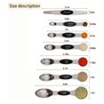 thumbnail image 4 of Birdeem Measuring Spoons Kitchen Utensils Spoons Kitchen Set Home & Kitchen Cutlery Set Magnetic Measuring Spoons Set of 7 Stainless Steel Cooking Spoons with Measurement for Gift Measuring Dry and Li, 4 of 10