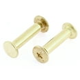 thumbnail image 3 of 10Pcs 5mmx20mm Brass Plated Binding Chicago Screw Post for Album Scrapbook, 3 of 4