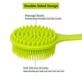 thumbnail image 4 of Cepillo para el cuerpo del depurador de espalda de silicona y cepillo para masajear el cuero cabelludo, cepillo de ducha de mango largo, depurador de ducha exfoliante, depurador de espalda para ducha Ormromra 2035141-2, 4 of 8
