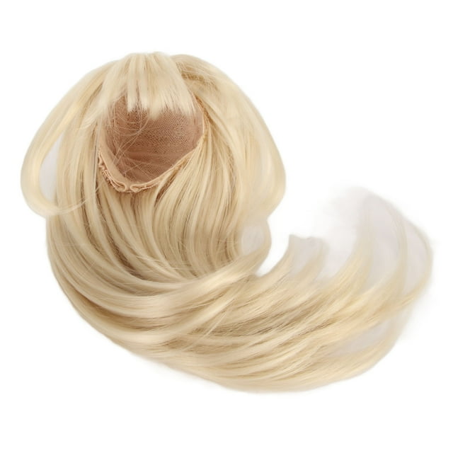 Doll , Lifelike High Temperature Silk Easy Styling 1/6 Milk Gold Exquisite Doll Replacement With Bangs For DIY
