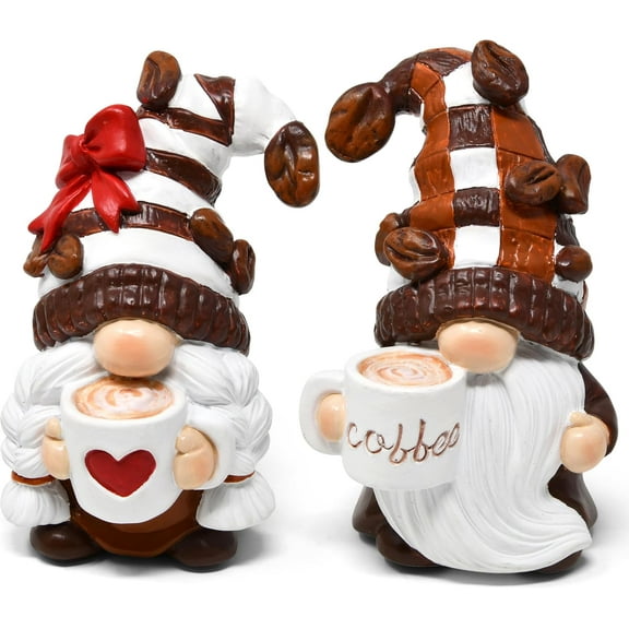 Gift Boutique Coffee Gnomes Figurines Set