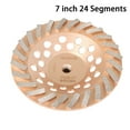 thumbnail image 2 of 7 inch Diamond Cup Grinding Wheels 5/8"-11 Arbor for Concrete Masonry Angle Grinder 24 Segments, 2 of 8