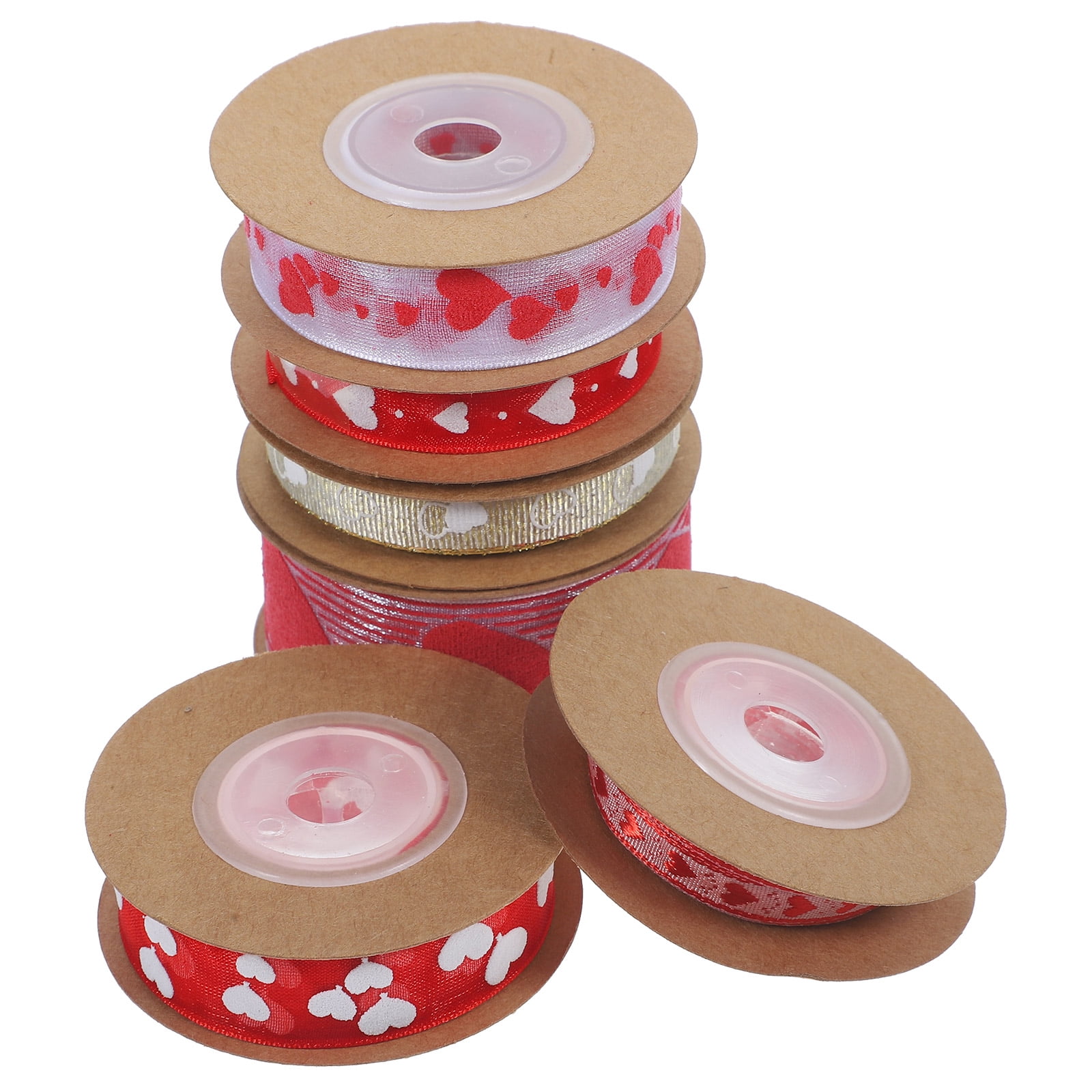 FENGGUIQU Polyester Heart Ribbon for Box Packaging and Valentine s Day Party Favor Decoration