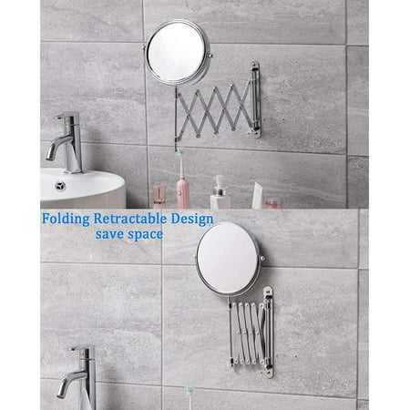 Hsd Ladies Mirror Wall Mounted Makeup, Bathroom Mirrors With Magnifying Wall Mounted