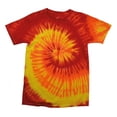 thumbnail image 1 of Colortone T-Shirt à Manches Courtes Teinture sur Nœuds Arc-en-Ciel pour Femmes, 1 of 2