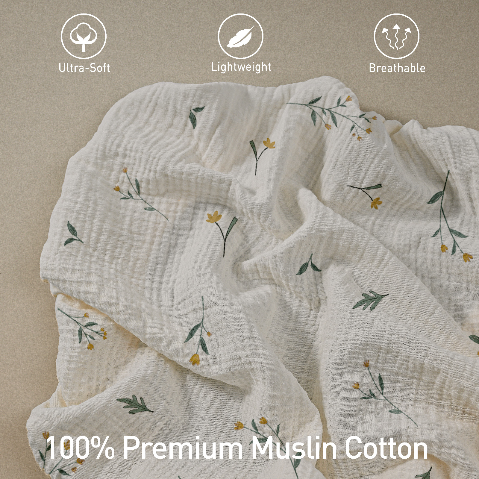 Gllquen Baby Mini Crib Fitted Sheets, 3-Pack photo 5