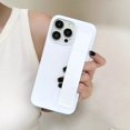 thumbnail image 2 of Luxury Solid Stretch Silicone Wrist Strap Case For iphone 11 12 13 14 15 Pro Max Plus UltraThin Matte Shockproof Hard Back Cover, 2 of 5