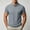 Gray, variant on Men's Subtle Marled Collared Shirt, Light Heathered Texture, Short Sleeve Casual Top Gray M
