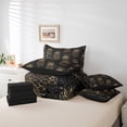 thumbnail image 5 of YST Pineapple King Comforter Set - 7-Piece Abstract Tropical Fruit Bedding Set, Gold Spot, Reversible, King, 5 of 5