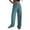 *Green, variant on Women Solid Color Ribbed High-Waist Wide-Leg Pants with Drawstring, Casual Jogger Pants Sport Trousers Purple,Womens Plus S
