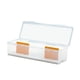 thumbnail image 2 of Caja organizadora para guardar tarjetas coleccionables, transparente, resistente y grande. 2 particiones, 2 of 6