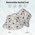 thumbnail image 5 of Daiia Puppy Pattern Bucket Hat - Trendy Cotton Sun Hat for Beach, Golf, Fishing - Fun Outdoor Vacation Boonie for Men and Women, 5 of 9