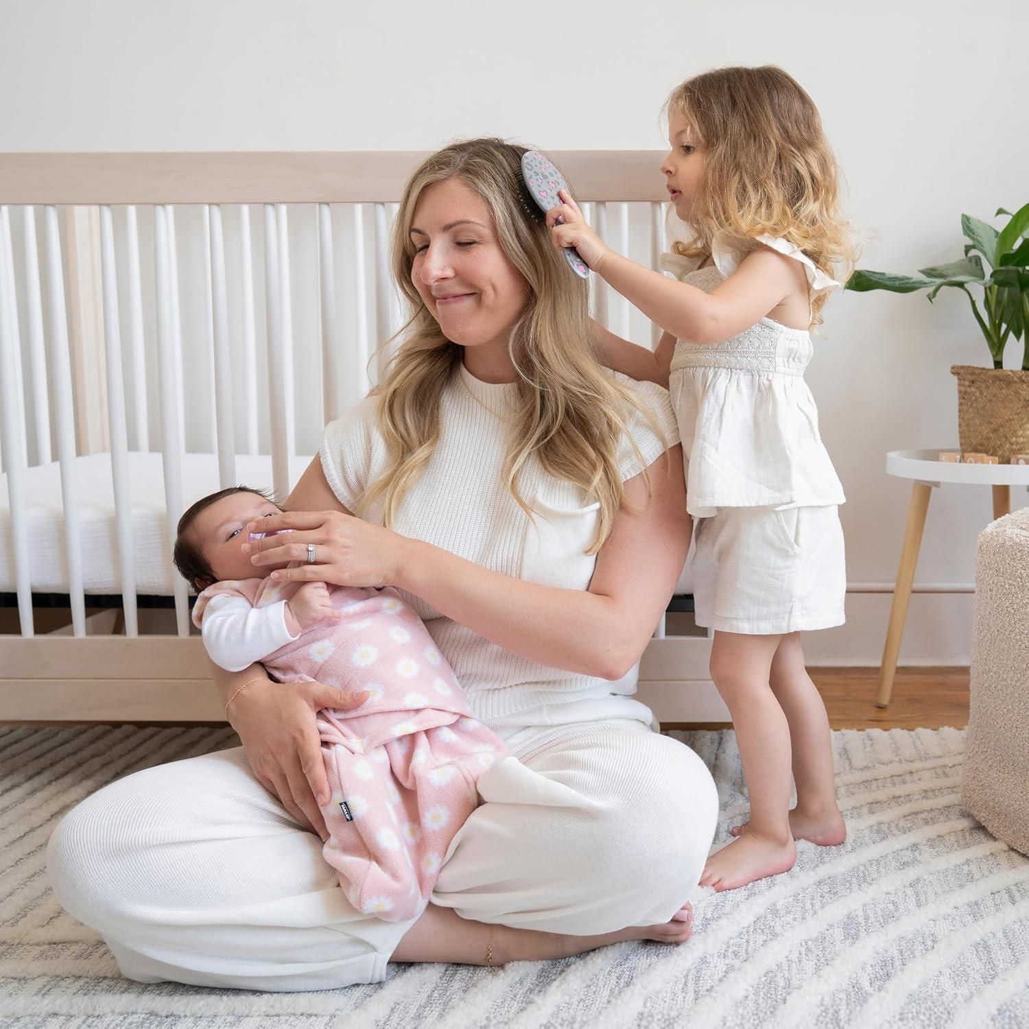 HALO® SleepSack® Swaddle, 3-Way Adjustable Wearable Blanket, TOG 1.5, Pink Daisy