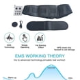 thumbnail image 1 of ABS Muscle Stimulator Abdominal Training Body Fitness Belt Trainer 6 Modes 15 Gear Body Slimming Massager Workout Home Exercise Type 1, 1 of 6