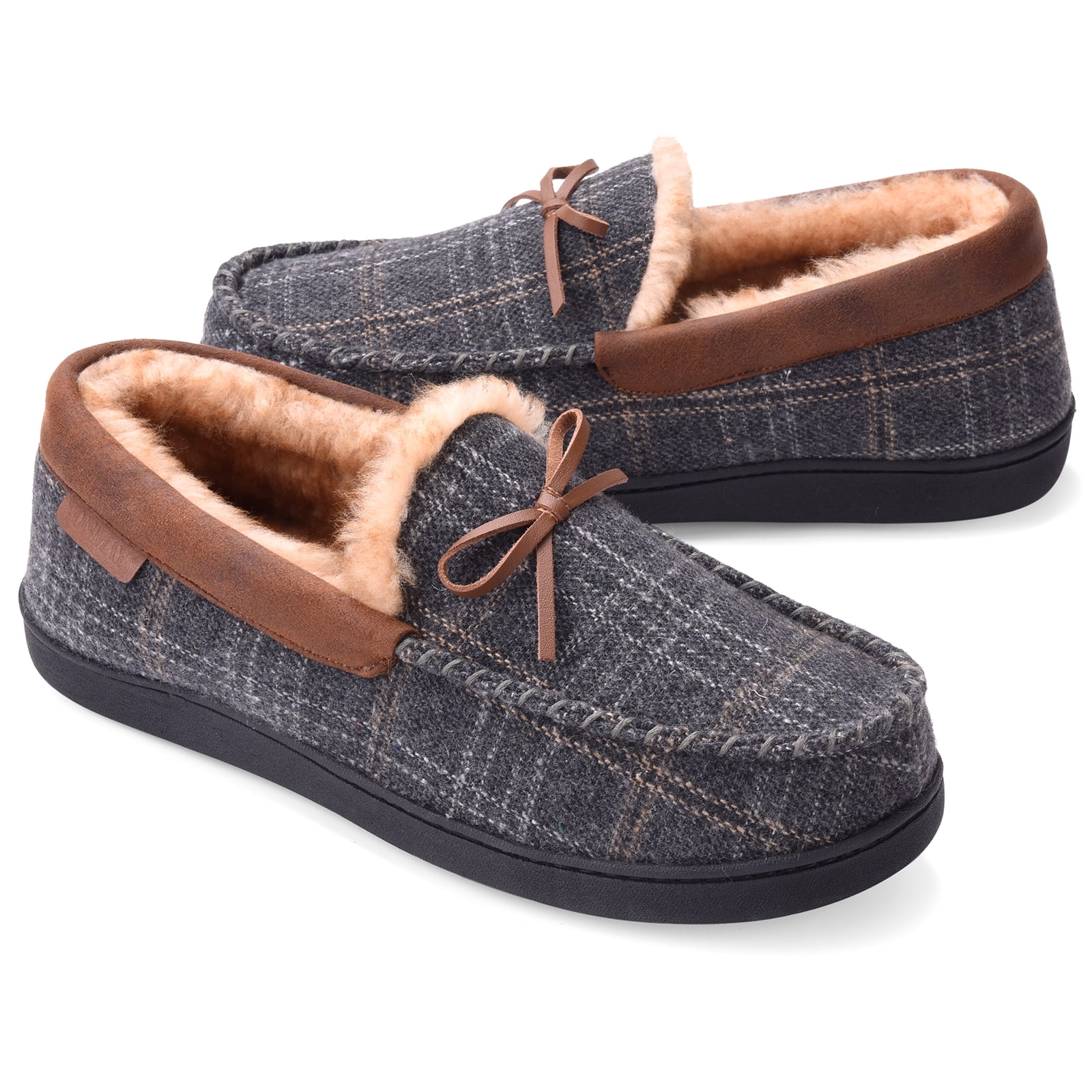 mens moccasin style slippers