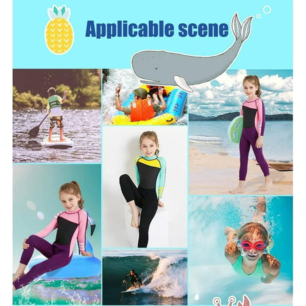Kids Wetsuit, Kids Thermal Swimsuit, Long Sleeve Diving Clothing