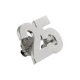 thumbnail image 2 of PinMart's Number Twenty Five 25 Anniversary 25th Birthday Shiny Silver Lapel Pin, 2 of 3