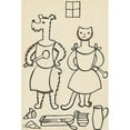 thumbnail image 3 of Josef Čapek 13x18 Black Modern Framed Museum Art Print Titled - I Had a Dog and a Cat Pl 34 (1928), 3 of 5