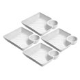 thumbnail image 5 of Beaupretty 4Pcs White Food Serving Platters for Family Gatherings Parties and Picnics, 5 of 8