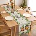 thumbnail image 3 of St. Patrick's Day Table Runner - 72 Inch Long, Kitchen Dining Table Runner Dresser Scarves, Green Gnomes Lucky Shamrocks Vintage Farmhouse Decor for Coffee Tables Wedding Party Banquet, 3 of 8
