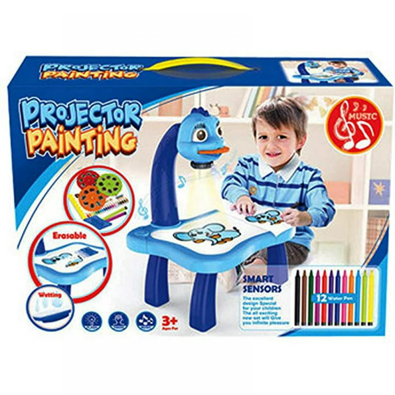 Drawing Projector Table, Trace and Draw Projector Toy, 3 Gears Adjustable  Height Children Projection Painting Toy Doodle Board Sketch Pads for Kids,  Educational Toy for Ages 3-8 Boys Girls