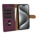 thumbnail image 6 of Allytechgroup Compatible with iPhone 11 Wallet Case, PU Leather Flip Case with Card Holders RFID Blocking Shockproof Protective Phone Cover for Women Men, Winered, 6 of 10