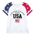 thumbnail image 4 of ibiyuan 250th Anniversary Usa Shirt Womens T Shirts Cotton Crew Neck Fourth Of July Shirts Funny Short Sleeve Independence Day Funny Shirts Womens Tops Casual, 4 of 4