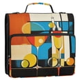 thumbnail image 5 of FORMRS Zipper Binder with Shoulder Strap 2-inch Ring 500 Sheet Capacity File Bag, Modern Cocktails, 5 of 5