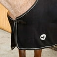 thumbnail image 4 of Jeffers Equine Elite Fleece Horse Cooler Blanket, 69", Soft Lightweight, Black, 4 of 8