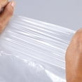 thumbnail image 4 of OUSITAID 100pcs White Food Grade Plastic Bag with Handle Food Packaging Bag for Supermarket Store Grocery (20*30), 4 of 6
