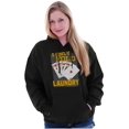 thumbnail image 3 of Las Vegas Casino Card Game Player Unisex Plus Fleece Graphic Hoodie Brisco Brands 2X, 3 of 5