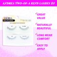 thumbnail image 2 of Andrea Two of a Kind False Lashes #21 Black, 2 Pack, 2 of 2
