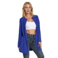 thumbnail image 4 of Women Open Front Pocket Cardigan Casual Long Sleeve Sweater Weardear, 4 of 7